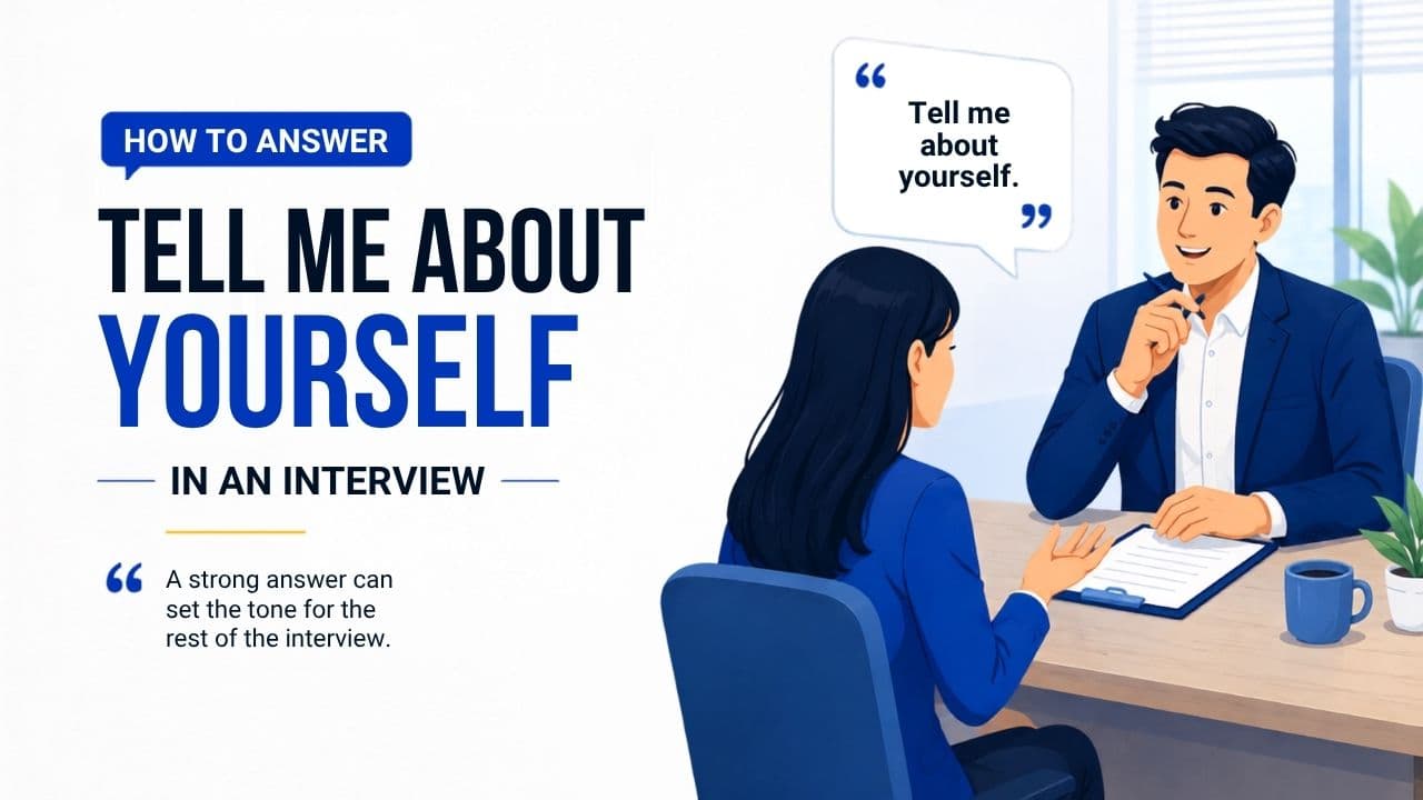 Cover image for How to Answer  - Tell Me About Yourself, in an Interview