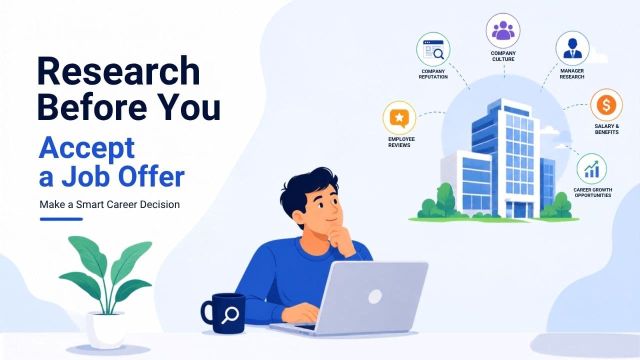 Cover image for How to Research a Company Before Accepting a Job Offer